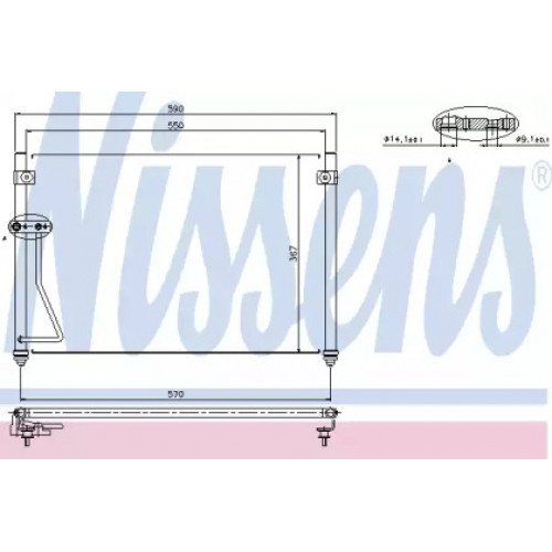 Радіатор кондиціонера AS07327968 на MAZDA 626 (GF) (GW) 2000-2002