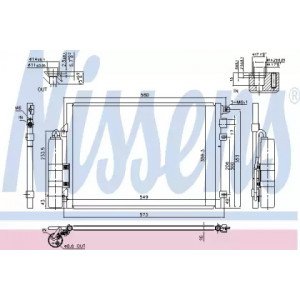 Радіатор кондиціонера AS00053911 на RENAULT KANGOO 1997-2003