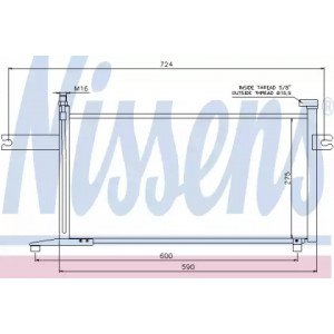 Радиатор кондиционера AS00054134 на NISSAN MICRA (K11) 1992-2002