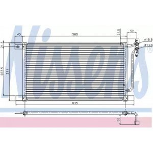Радиатор кондиционера AS00054822 на BMW X3 (E83) 2003-2010
