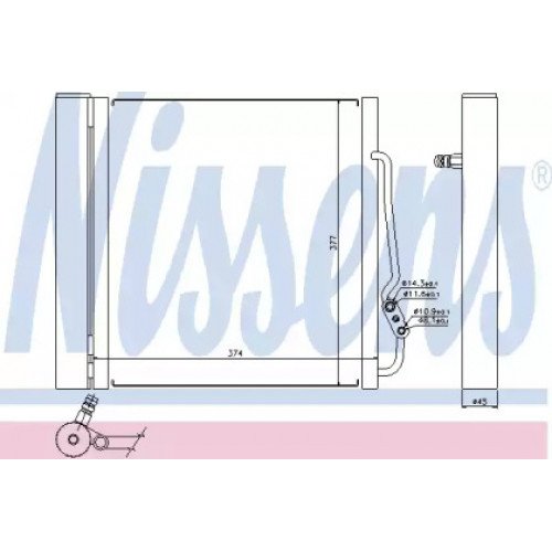 Радіатор кондиціонера AS07326634 на SMART FORTWO I / CITY I (450) 2002-2007