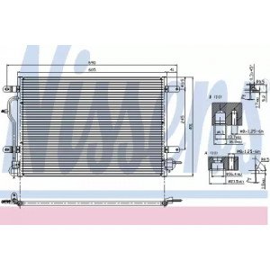 Радиатор кондиционера AS00054829 на AUDI A6 (C5) 2001-2005