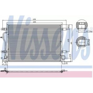 Радіатор кондиціонера AS00060295 на AUDI A4 (B6) 2001-2004