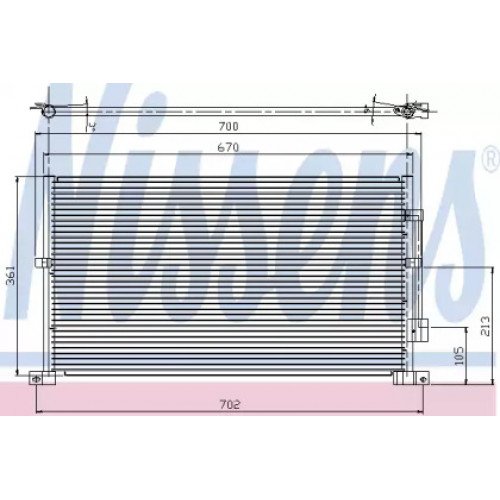 Радіатор кондиціонера AS07328733 на FORD MONDEO 2004-2007