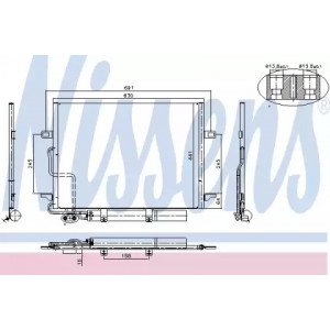 Радиатор кондиционера AS00060040 на MERCEDES 211 (E-CLASS) 2002-2006