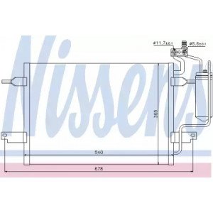 Радіатор кондиціонера AS07337253 на OPEL MERIVA 2003-2010