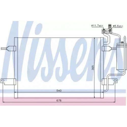 Радіатор кондиціонера AS07337253 на OPEL MERIVA 2003-2010