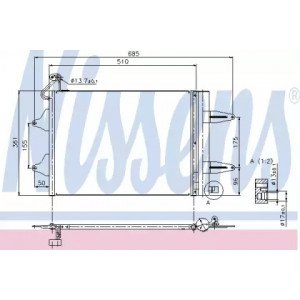 Радіатор кондиціонера AS07315680 на SKODA FABIA 2010-2014