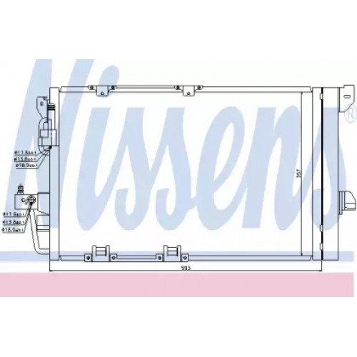 Радіатор кондиціонера AS00054241 на OPEL ZAFIRA 2012-2016