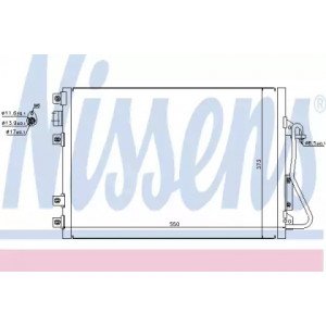 Радіатор кондиціонера AS00053912 на NISSAN KUBISTAR 2003-2009