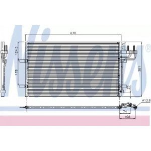 Радіатор кондиціонера AS07320144 на FORD C-MAX 2007-2009