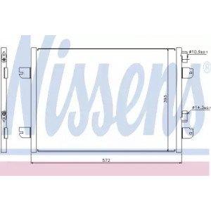 Радіатор кондиціонера AS00053880 на RENAULT SCENIC 1996-2002