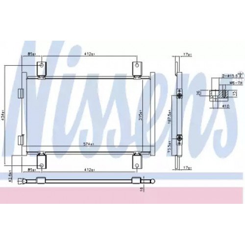 Радиатор кондиционера AS07329672 на FIAT DUCATO 2002-2006
