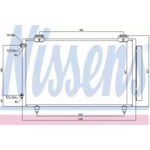 Радіатор кондиціонера AS00059776 на TOYOTA COROLLA (E12 EUR) 2002-2007