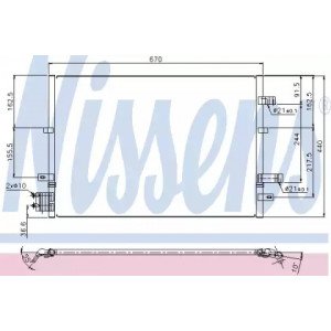 Радіатор кондиціонера AS07326642 на FORD MONDEO 2004-2007