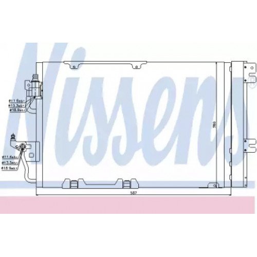 Радиатор кондиционера AS00054264 на OPEL ASTRA H 2003-2014