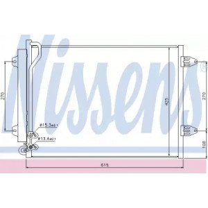 Радиатор кондиционера AS00053648 на VOLKSWAGEN PASSAT CC 2012-2016