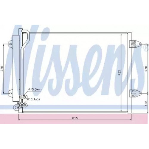 Радіатор кондиціонера AS00053648 на VOLKSWAGEN PASSAT EUR (B7) 2011-2015