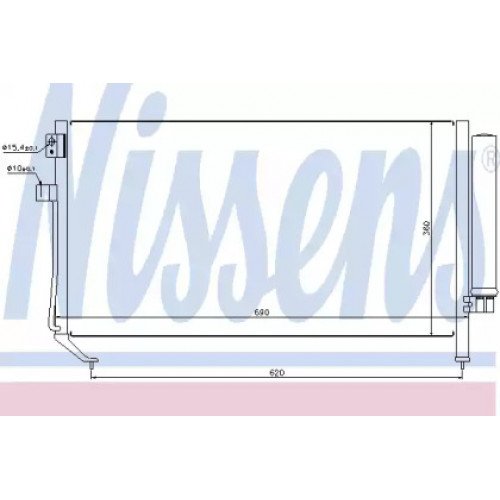 Радиатор кондиционера AS00053835 на SUBARU FORESTER (SG) 2006-2008