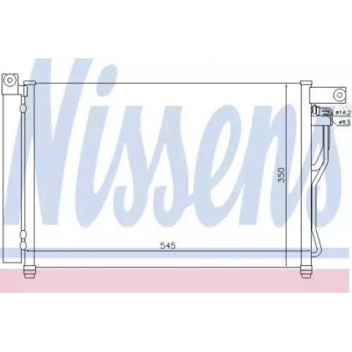 Радиатор кондиционера AS00054622 на HYUNDAI ACCENT III 2006-2010