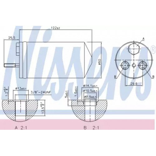 Осушитель кондиционера AS00054631 на DAEWOO MATIZ (M100) 1998-2001