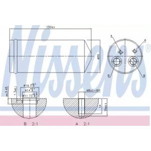Осушитель кондиционера AS07327408 на DAEWOO LANOS 1998-2017
