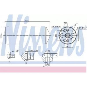 Осушитель кондиционера AS00054135 на NISSAN MICRA (K11) 1992-2002