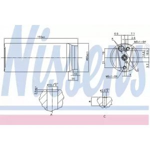 Осушитель кондиционера AS00053802 на TOYOTA RAV4 1994-2001