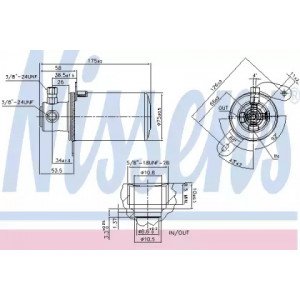 Осушитель кондиционера AS00059995 на MERCEDES 202 (C-CLASS) 1993-2000