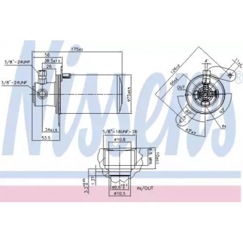 Осушитель кондиционера AS00059995 на MERCEDES 202 (C-CLASS) 1993-2000