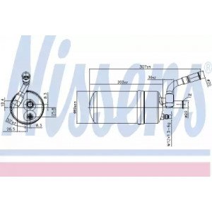 Осушувач кондиціонера AS00054496 на FORD MONDEO 1997-2000