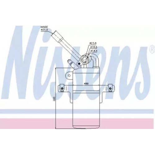 Осушувач кондиціонера AS07337373 на FORD FOCUS 1998-2004