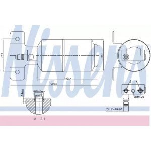 Осушитель кондиционера AS00053714 на SEAT ALHAMBRA 2000-2010