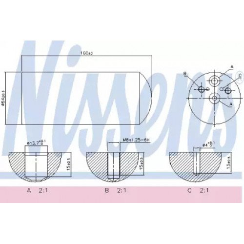 Осушувач кондиціонера AS00054790 на BMW 7 (E38) 1994-2002