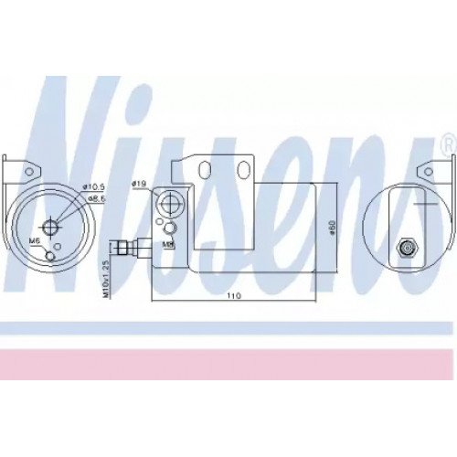 Осушитель кондиционера AS00054242 на OPEL ASTRA G 1998-2009