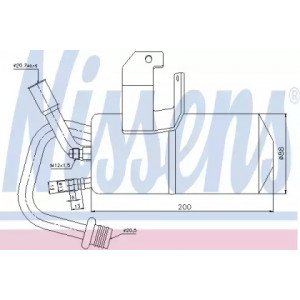 Осушувач кондиціонера AS00054358 на FORD FUSION 2006-2012