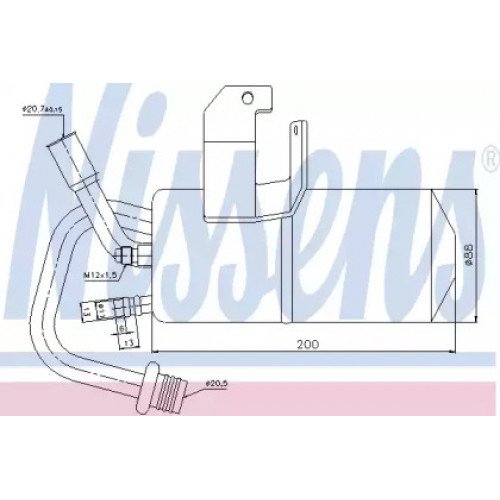 Осушитель кондиционера AS00054358 на FORD FUSION 2002-2006