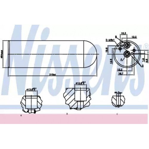 Осушитель кондиционера AS00060057 на MERCEDES SPRINTER 2000-2006