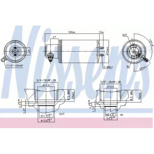 Осушитель кондиционера AS00053680 на VOLKSWAGEN POLO III 1994-2001
