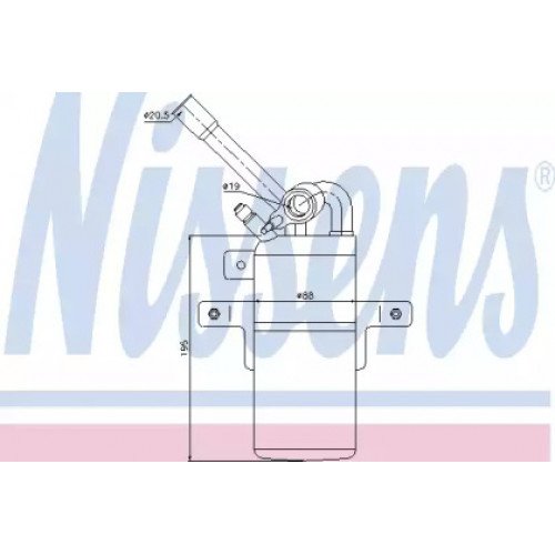 Осушувач кондиціонера AS00054564 на FORD TRANSIT CONNECT / TOURNEO 2002-2009