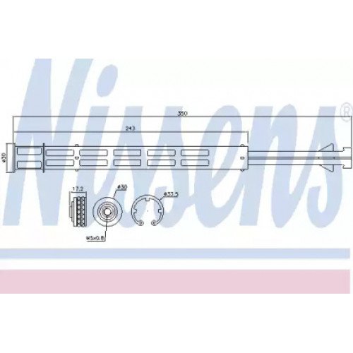 Осушитель кондиционера AS00053649 на VOLKSWAGEN PASSAT CC 2012-2016