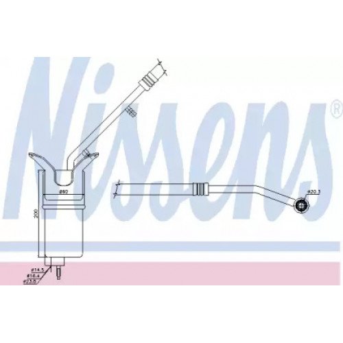 Осушувач кондиціонера AS07309089 на FORD MONDEO 2004-2007