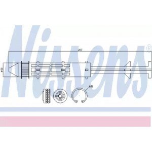 Осушитель кондиционера AS07311379 на VOLKSWAGEN SHARAN 1995-2000