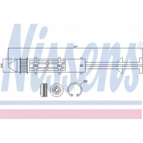 Осушитель кондиционера AS07311379 на SEAT ALHAMBRA 2000-2010