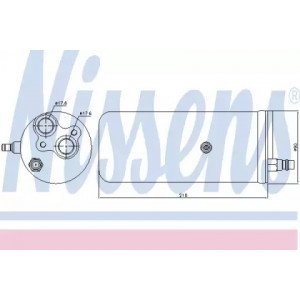 Осушувач кондиціонера AS00054544 на FORD TRANSIT 2000-2006