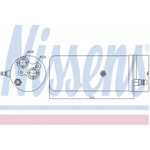 Осушувач кондиціонера AS00054544 на FORD TRANSIT 2000-2006
