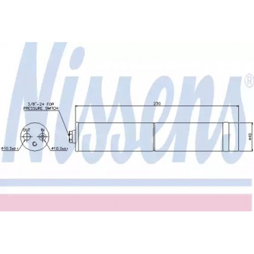 Осушувач кондиціонера AS00054123 на NISSAN ALMERA (N16) 2000-2002