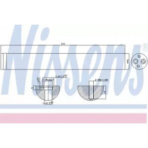 Осушитель кондиционера AS07323661 на VOLKSWAGEN T4 1990-2003