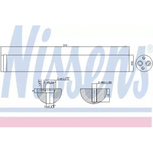 Осушитель кондиционера AS07323661 на VOLKSWAGEN T4 1990-2003