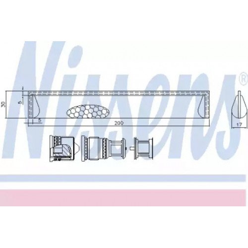 Осушувач кондиціонера AS00053736 на LEXUS RX 1999-2003